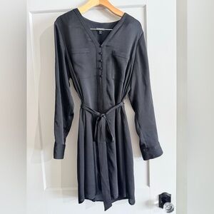 Express Black Long Sleeve Dress